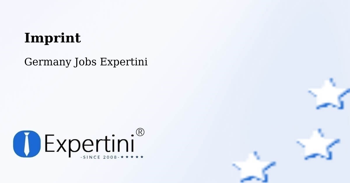 Imprint – Wittingen - Germany Jobs Expertini